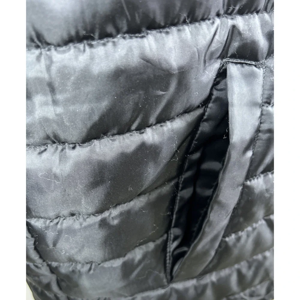 Mens Jackson Hole Puffer Quilted Vest Zipper Front Outerwear Pockets Black Large